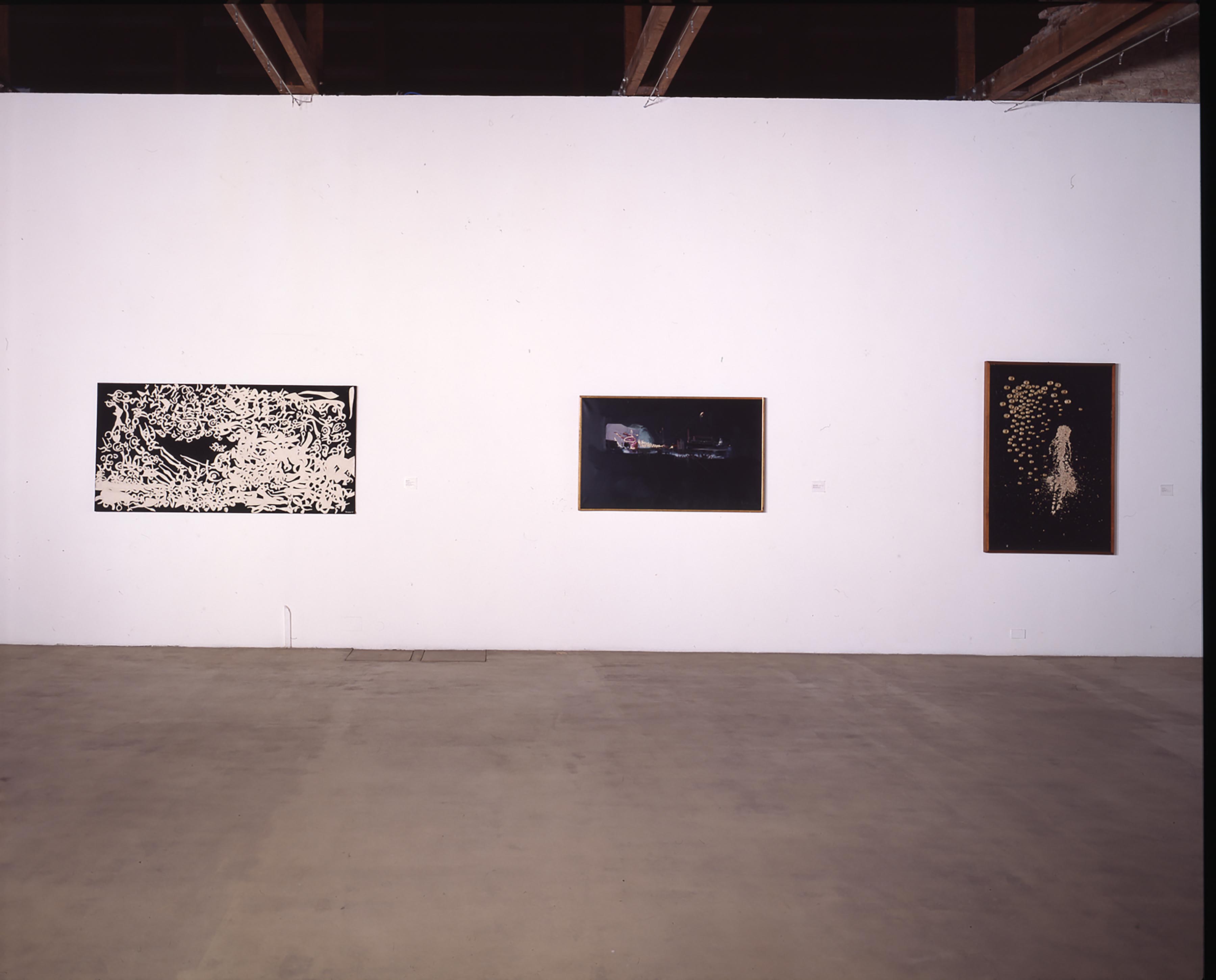 Carla Accardi, Integrazione n. 10, 1957; Georges Mathieu, Empedocle, 1958; Carol Rama, Pornografia, 1963